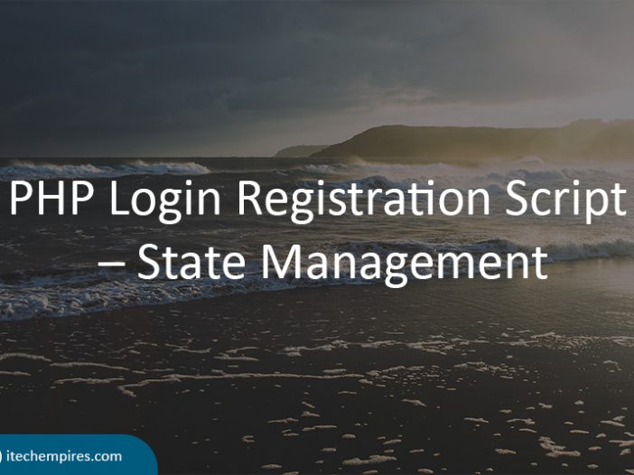 PHP Login Registration Script State Management
