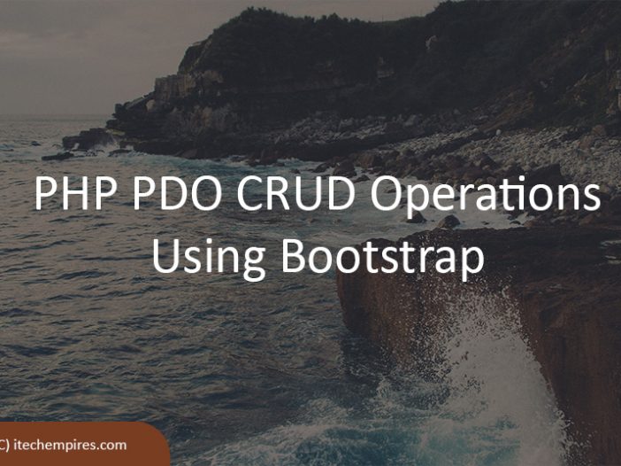 PHP PDO CRUD Operations Using Bootstrap