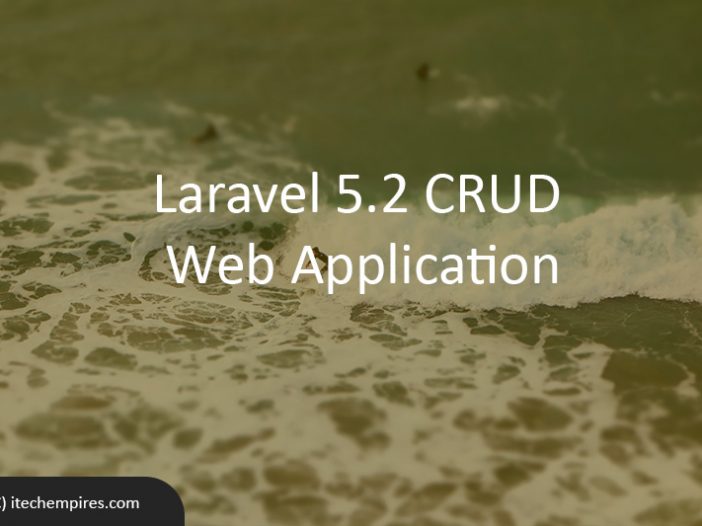 Laravel 5.2 CRUD Web Application