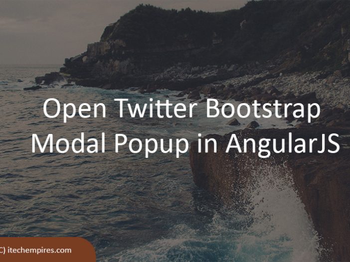 Open Twitter Bootstrap Modal Popup in AngularJS