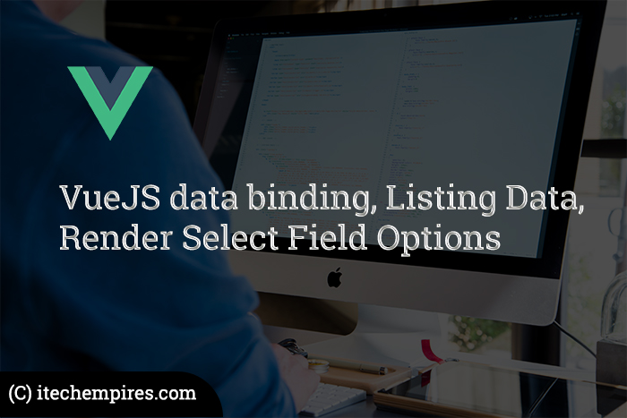 VueJS data binding, Listing Data, Render Select Field Options
