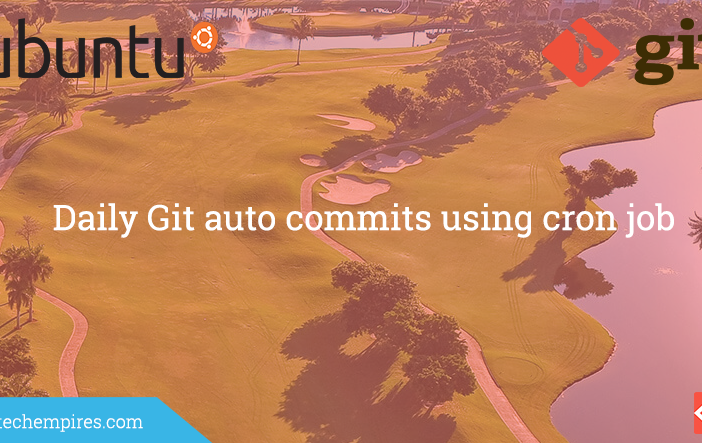 Daily Git auto commits using cron job